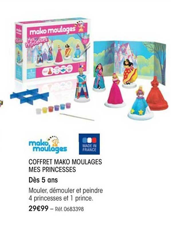 coffret mako moulages mes princesses mako moulages