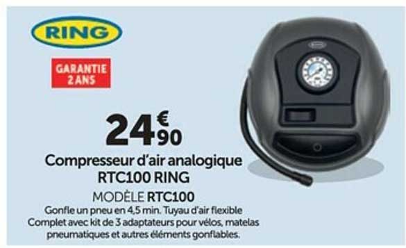 compresseur d'air analogique rtc100 ring