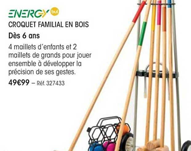 croquet familial en bois energybul