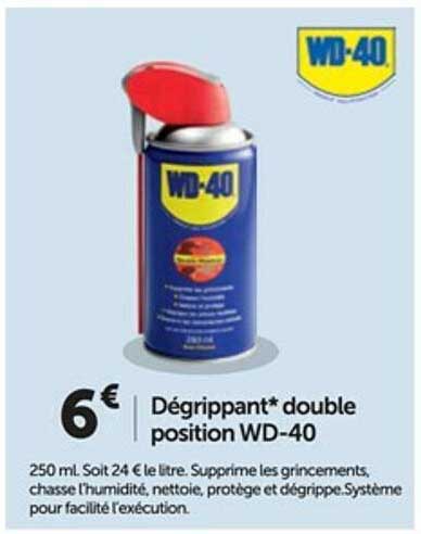 dégrippant double position wd-40
