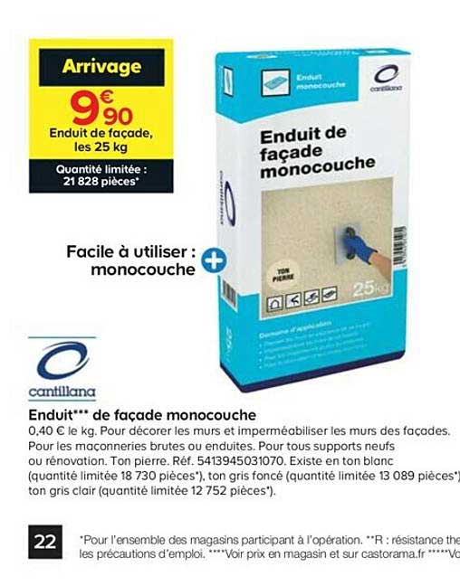 Enduit De Façade Monocouche