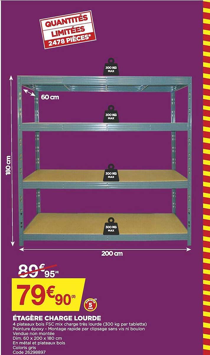 étagère charge lourde
