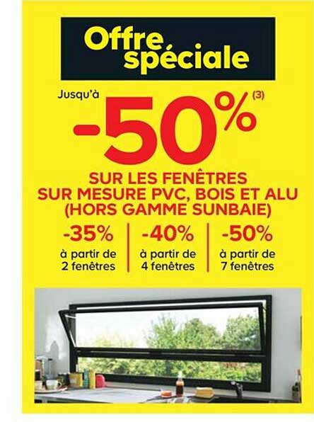 fenêtres sur mesure pvc, bois et alu (hors gamme sunbaie)