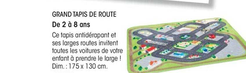 grand tapis de route