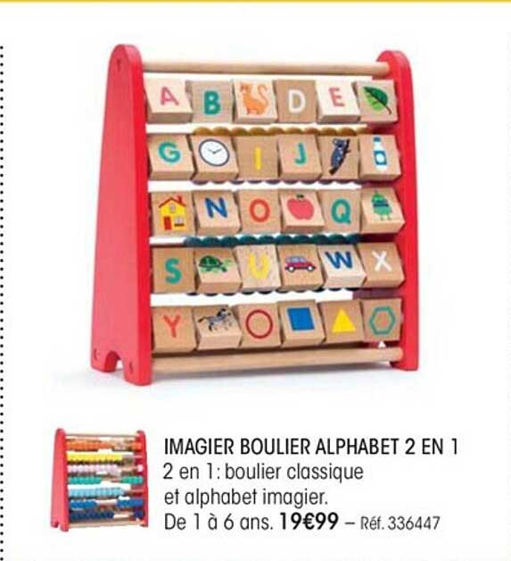Imagier Boulier Alphabet 2 En 1