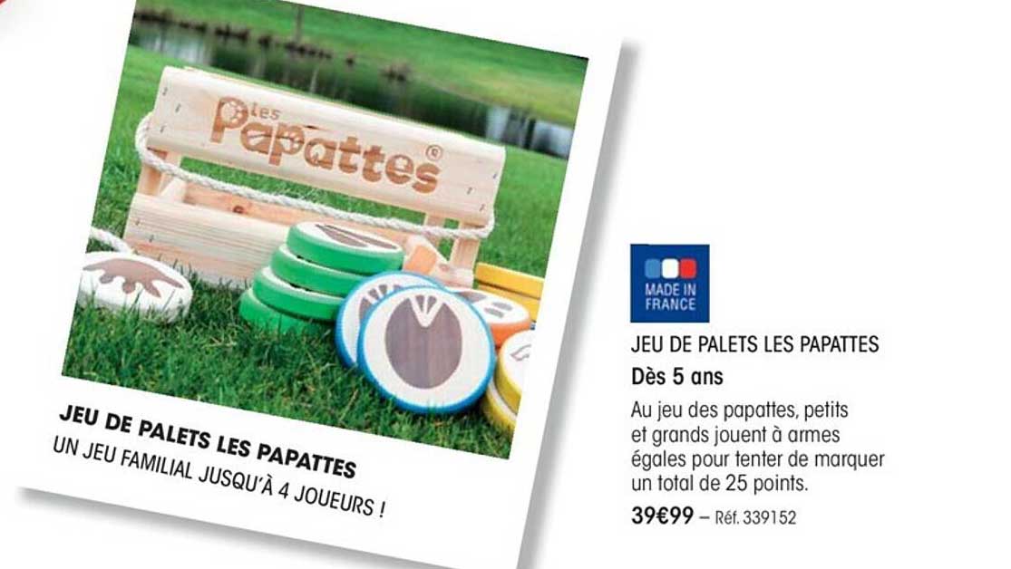 jeu de palets les papattes