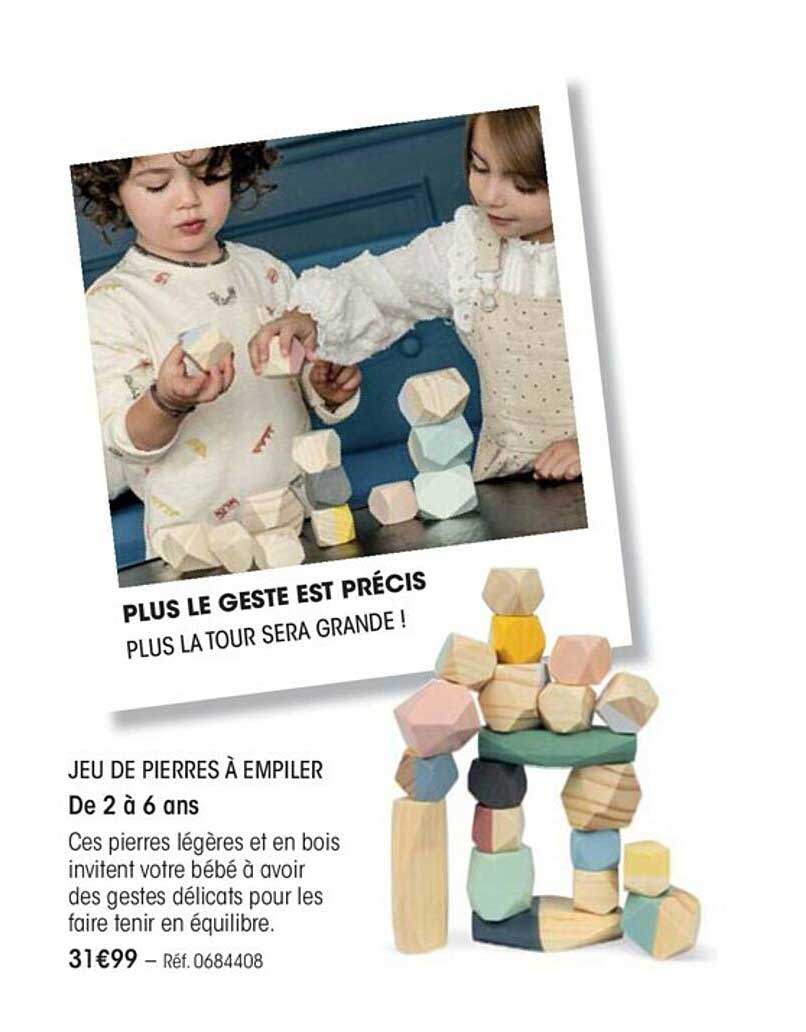 jeu de pierres à empiler