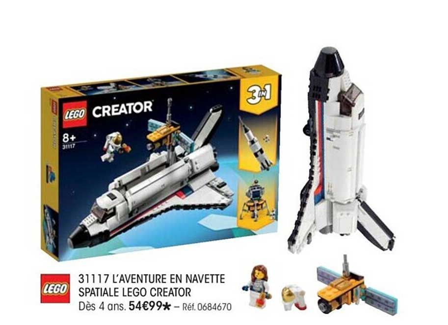 l'aventure en navette spatiale lego creator