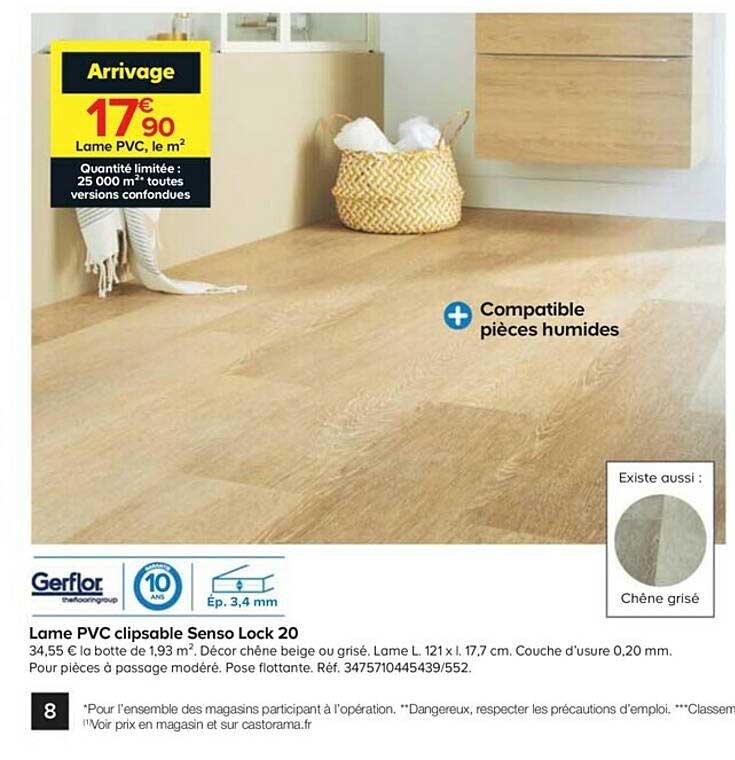 lame pvc clipsable senso lock 20 gerflor