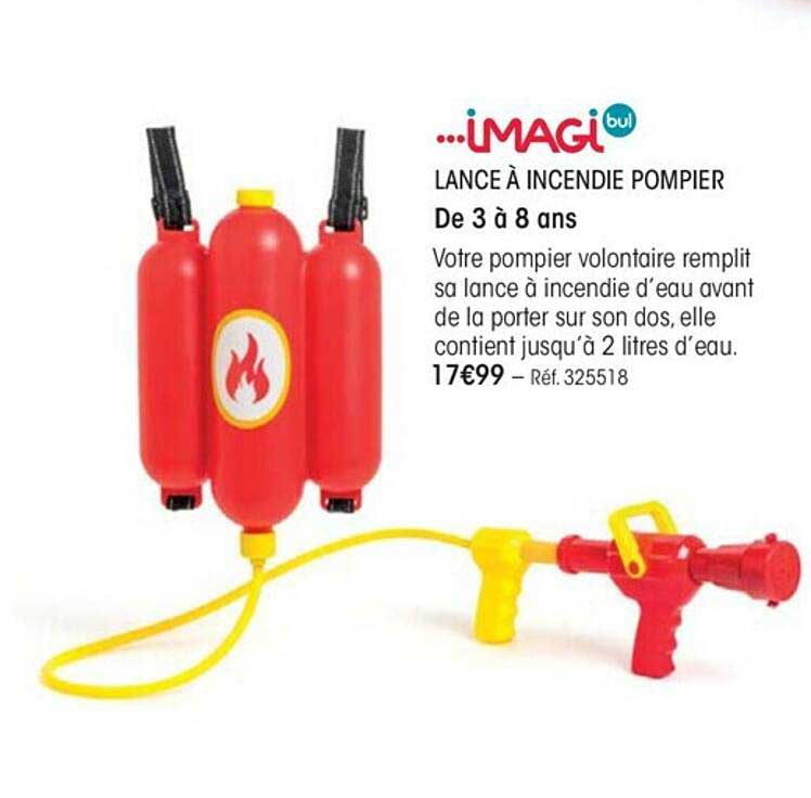 lance à incendie pompier imagibul