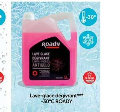 lave-glace dégivrant -30° roady