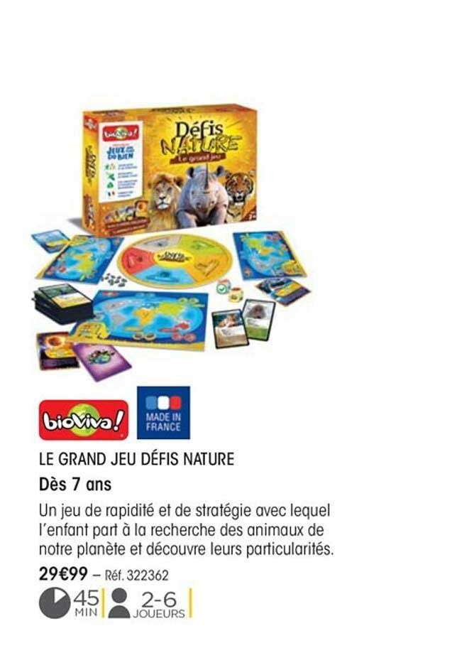 le grand jeu défis nature bioviva!
