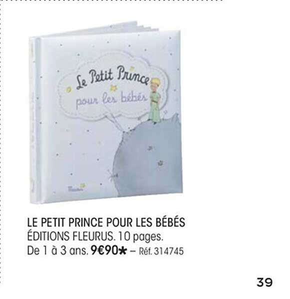 le petit prince pour les bébés éditions fleurus