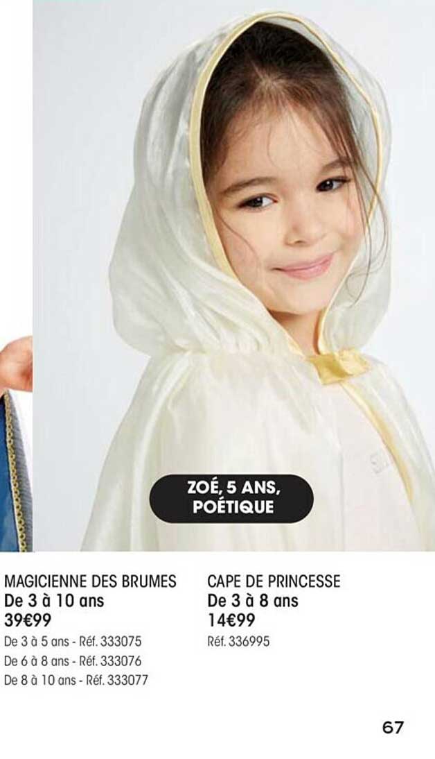 magicienne des brumes, cape de princesse