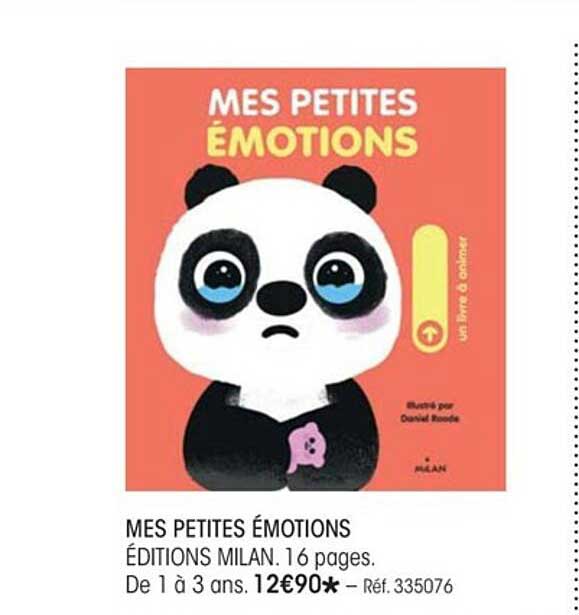 mes petites émotions éditions milan