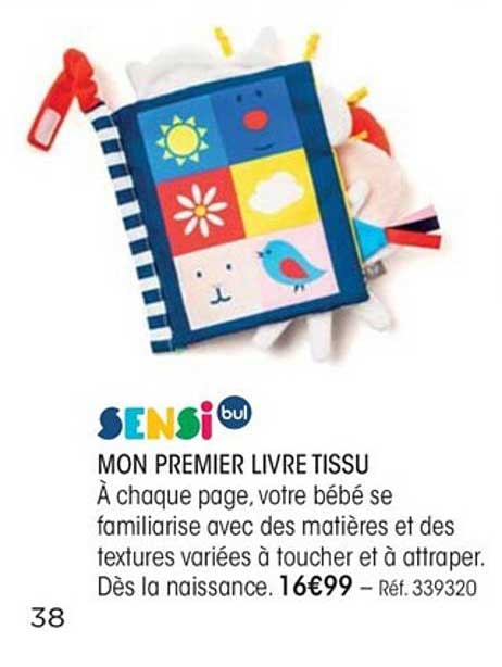 mon premier livre tissu sensibul