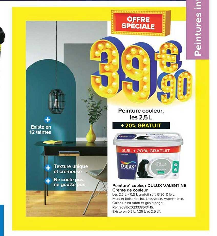 Peinture Couleur Dulux Valentine Crème De Couleur