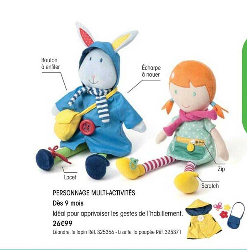 personnage multi-activités