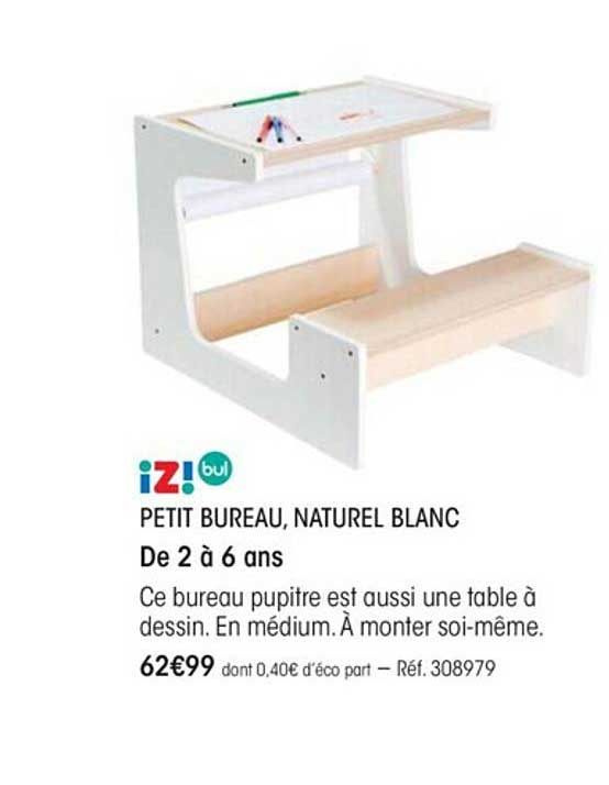 petit bureau, naturel blanc iz! bul