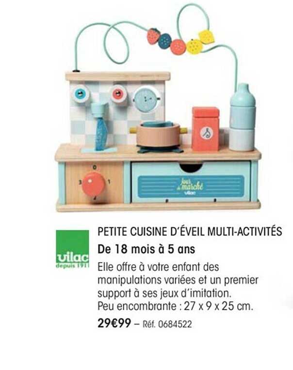 petite cuisine d'éveil multi-activités vilac
