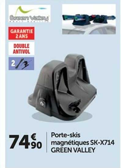porte-skis magnétiques sk-x714 green valley