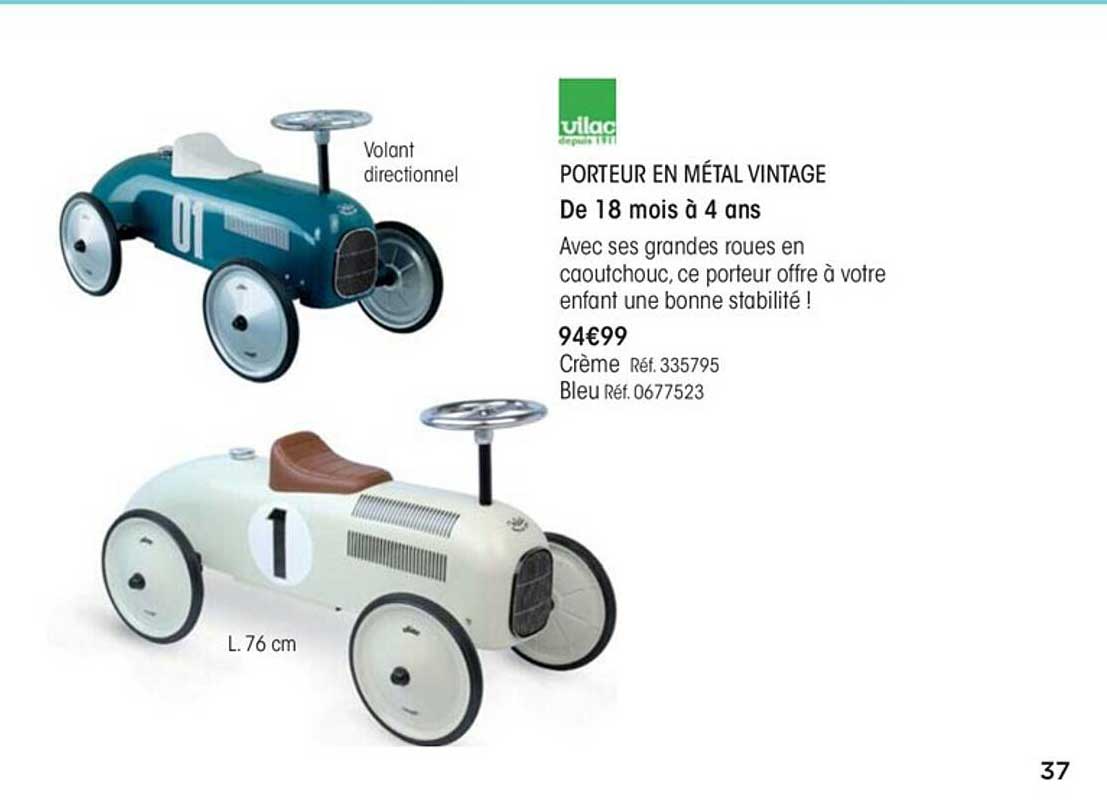 Porteur En Métal Vintage