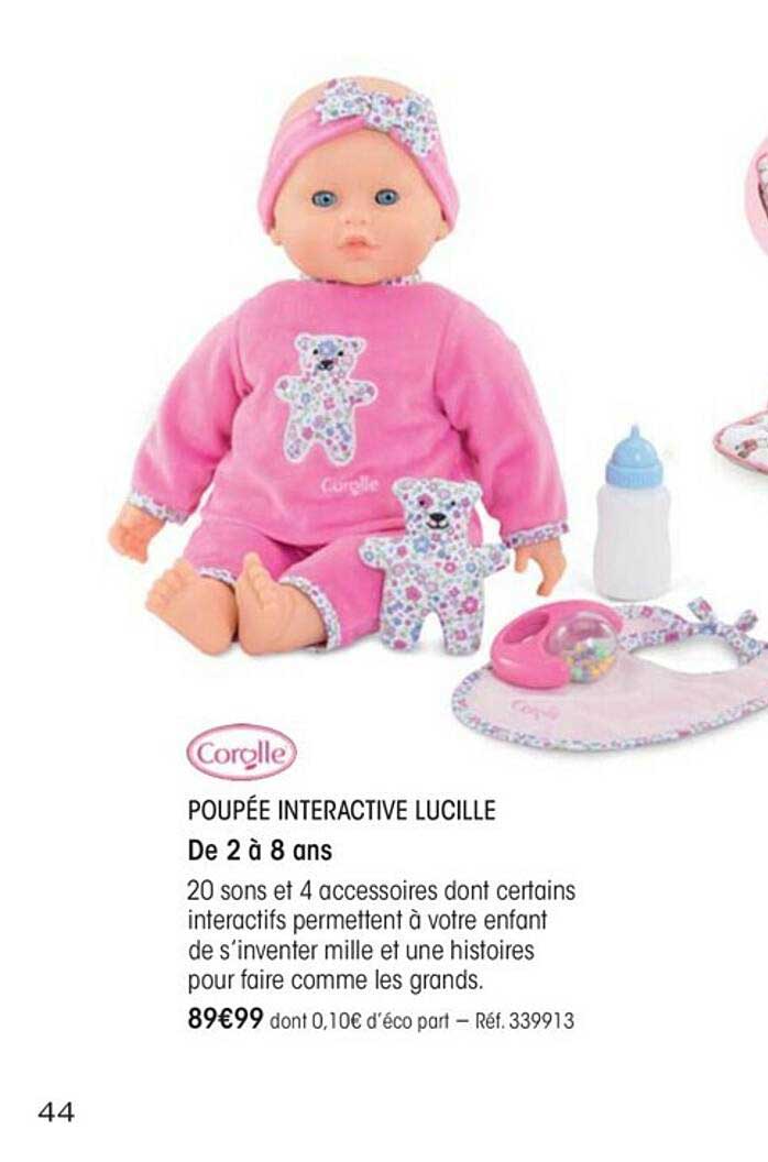 poupée interactive lucille corolle