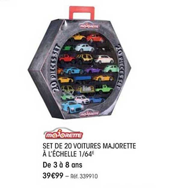 set de 20 voitures majorette à l'échelle 1-64e