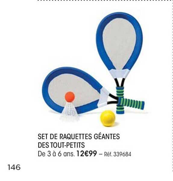 set de raquettes géantes des tout-petits