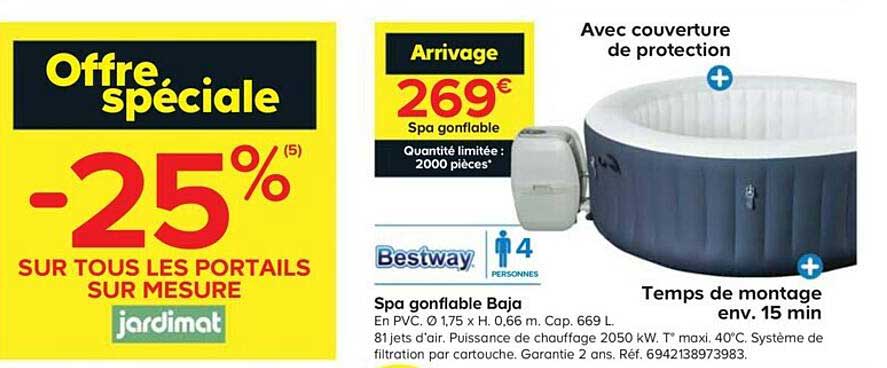 spa gonflable baja bestwag