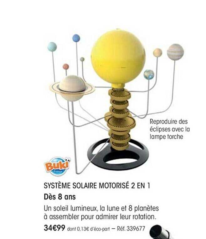 système solaire motorisé 2 en 1 buki