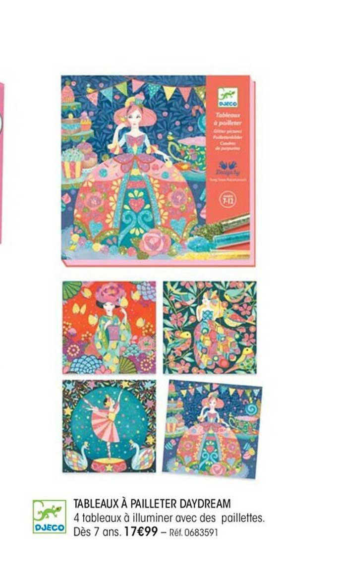 tableaux à pailleter daydream djeco