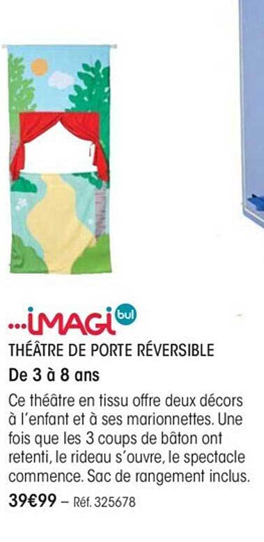 théâtre de porte réversible imagibul