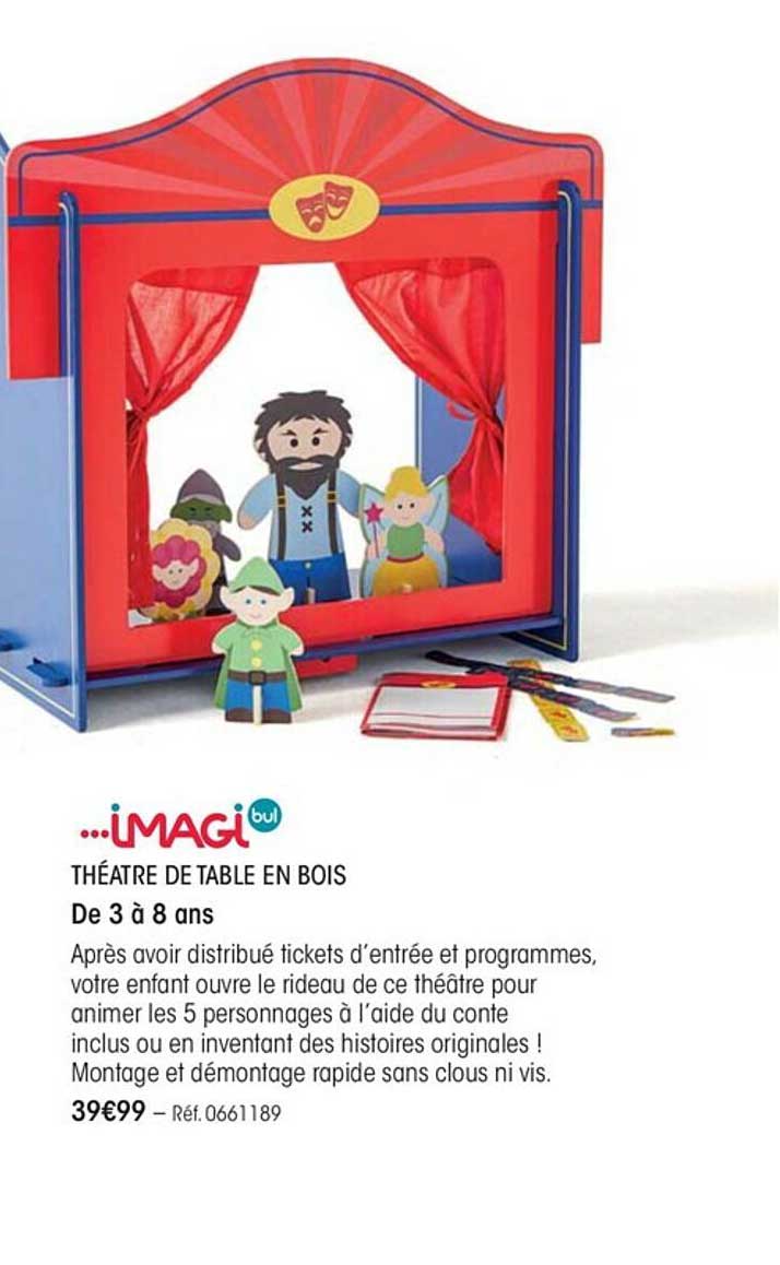 théâtre de table en bois imagibul
