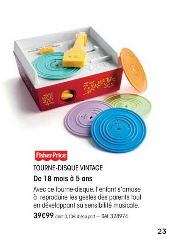 tourne-disque vintage fisher-price