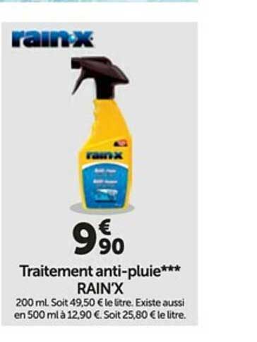 traitement anti-pluie rain'x