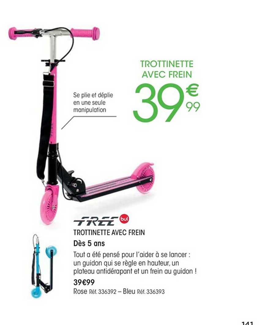 Trottinette Avec Frein Freebul