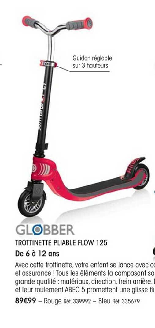 trottinette pliable flow 125 globber