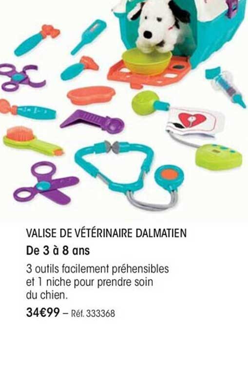 valise de vétérinaire dalmatien