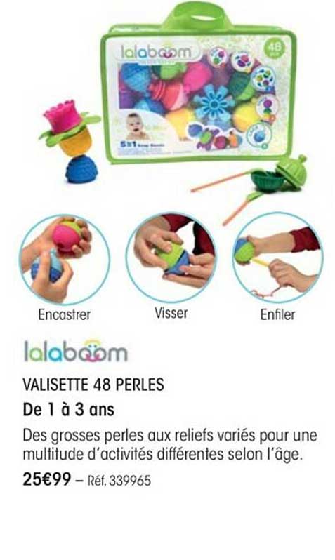 Valisette 48 Perles Lalaboom