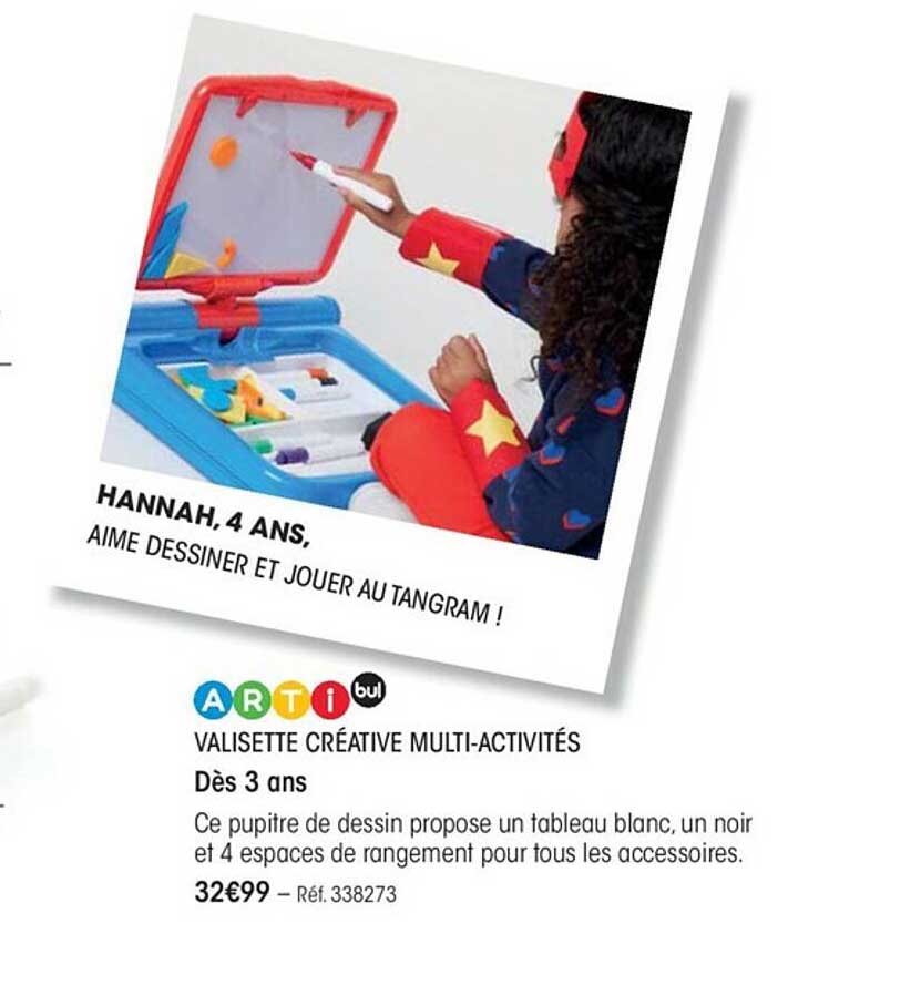 valisette créative multi-activités artibul