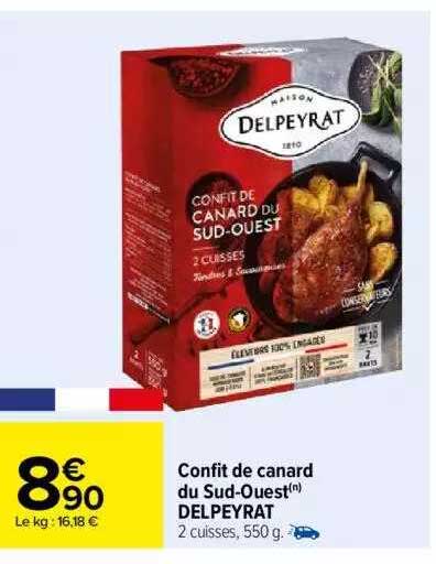 confit de canard du sud-ouest delpeyrat