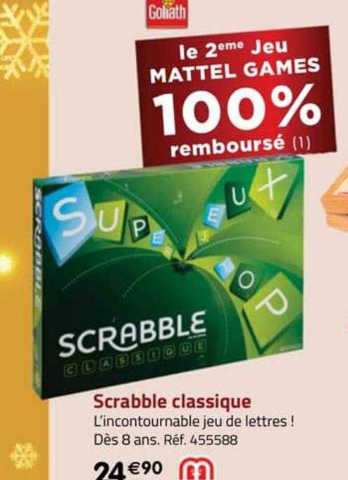 scrabble classique mattel games