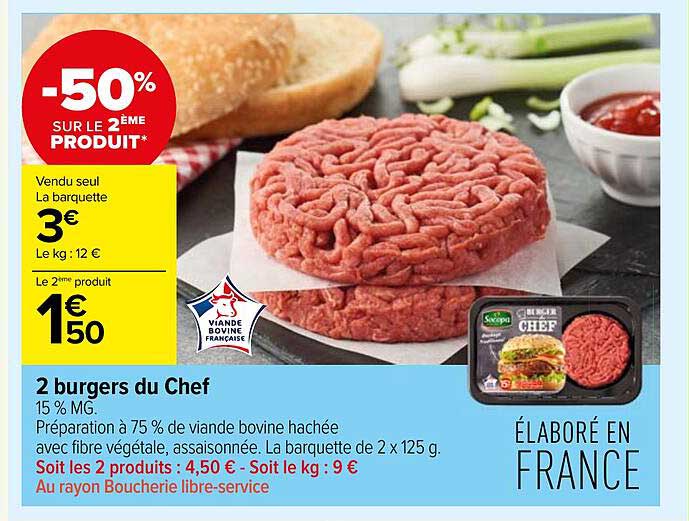2 Burgers Du Chef