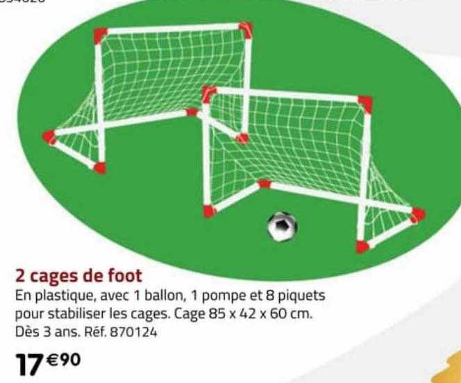 2 cages de foot