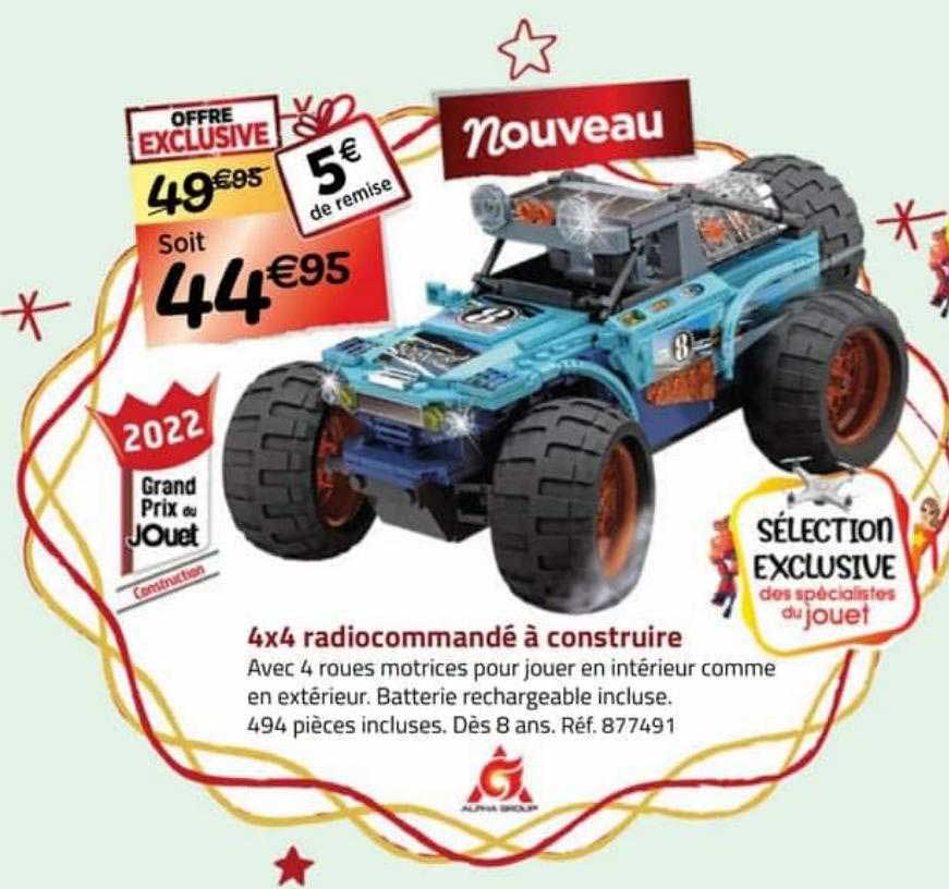4x4 radiocommandé à construire