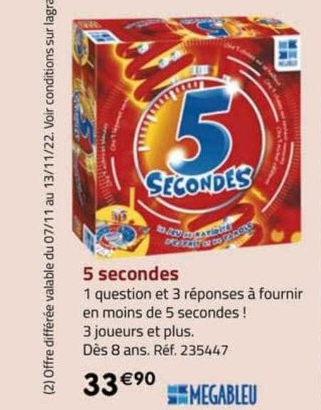 5 secondes mégableu