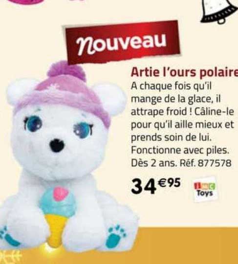 artie l'ours polaire imc toys