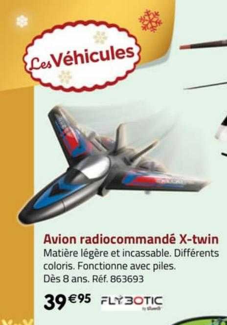 avion radiocommandé x-twin flybotic