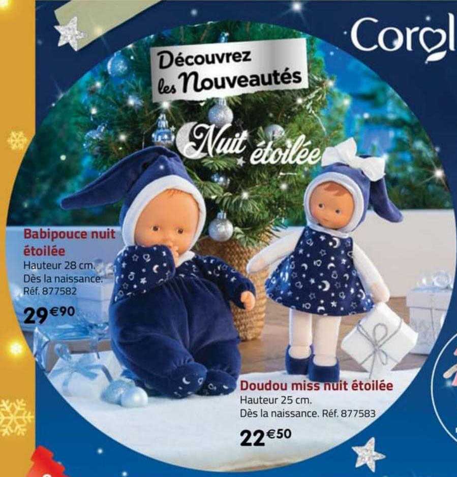 babipouce nuit étoilée, doudou miss nuit étoilée